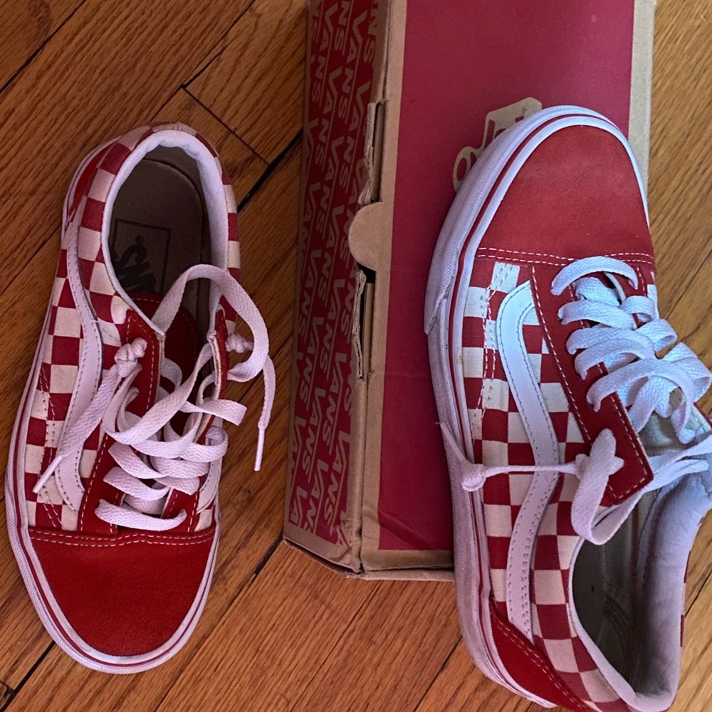 Red Checked Lowtop Vans